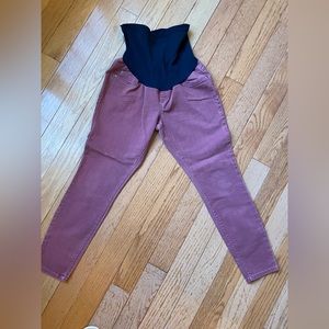Motherhood muted red jeans
